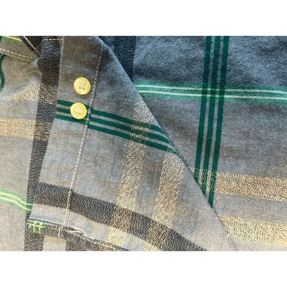 Vintage 70s Men’s Levis Long Sleeve Button Up Shirt Size XL Plaid 100% Cotton - Picture 7 of 7